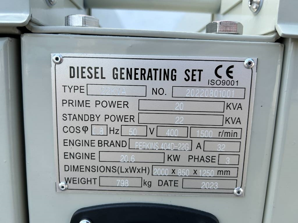 Perkins 404D-22G - 22 kVA Generator - DPX-19801 - Generator set: picture 4 Perkins 404D-22G - 22 kVA Generator - DPX-19801 - Generator set: picture 4