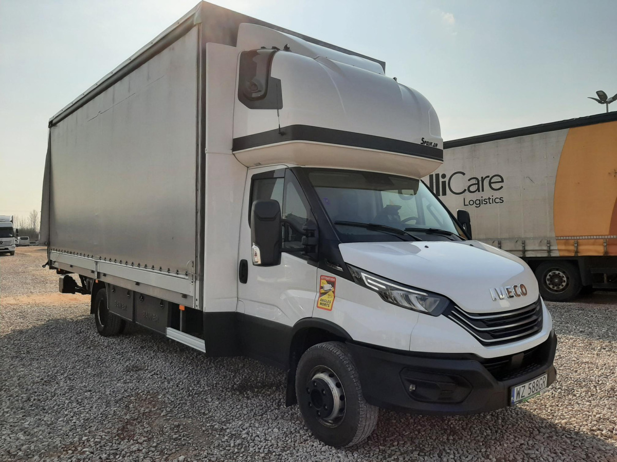 Curtain side van IVECO/JUSAM STANISŁAWJURKOWSKI 70C18/JU06 PLANDEKA Z WINDĄ: picture 1