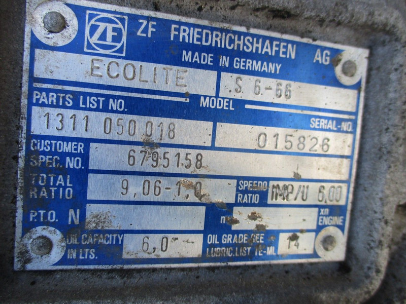 Gearbox for Truck ZF Gearbox ZF , 7 pieces in stock: picture 8 Gearbox for Truck ZF Gearbox ZF , 7 pieces in stock: picture 8