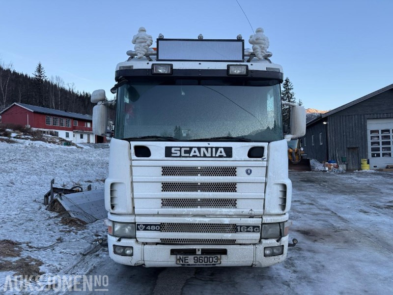 2003 Scania R164G 480 V8 krokbil 472843 km m/ container og henger MAUR - Hook lift truck: picture 2 2003 Scania R164G 480 V8 krokbil 472843 km m/ container og henger MAUR - Hook lift truck: picture 2