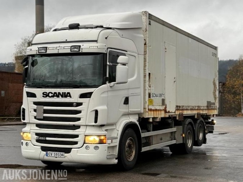 2011 Scania R480 LB6X2HNB – 491 hk – EU-godkjent til 24/09/2026 - Med container - Container transporter/ Swap body truck: picture 2 2011 Scania R480 LB6X2HNB – 491 hk – EU-godkjent til 24/09/2026 - Med container - Container transporter/ Swap body truck: picture 2