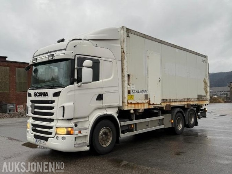 2011 Scania R480 LB6X2HNB – 491 hk – EU-godkjent til 24/09/2026 - Med container - Container transporter/ Swap body truck: picture 1 2011 Scania R480 LB6X2HNB – 491 hk – EU-godkjent til 24/09/2026 - Med container - Container transporter/ Swap body truck: picture 1