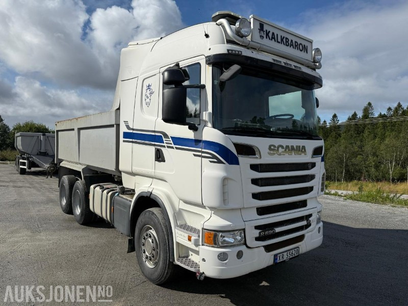 2011 Scania R620 6X4 Tippbil med 2005 Carnehl trippelkjerre - Tipper: picture 2 2011 Scania R620 6X4 Tippbil med 2005 Carnehl trippelkjerre - Tipper: picture 2