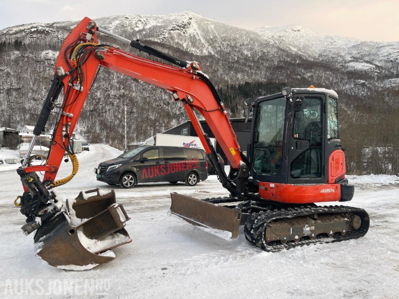 2012 Kubota KX057-4 Gravemaskin med tiltrotator, tre skuffer, kun 4408 timer - Mini excavator: picture 1 2012 Kubota KX057-4 Gravemaskin med tiltrotator, tre skuffer, kun 4408 timer - Mini excavator: picture 1