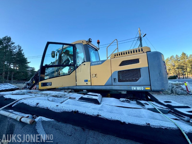 Excavator 2012 Volvo EW180D Hjulmaskin- Pigghammer - Klype - 4 stk Skuffer - Timer: 6344: picture 7