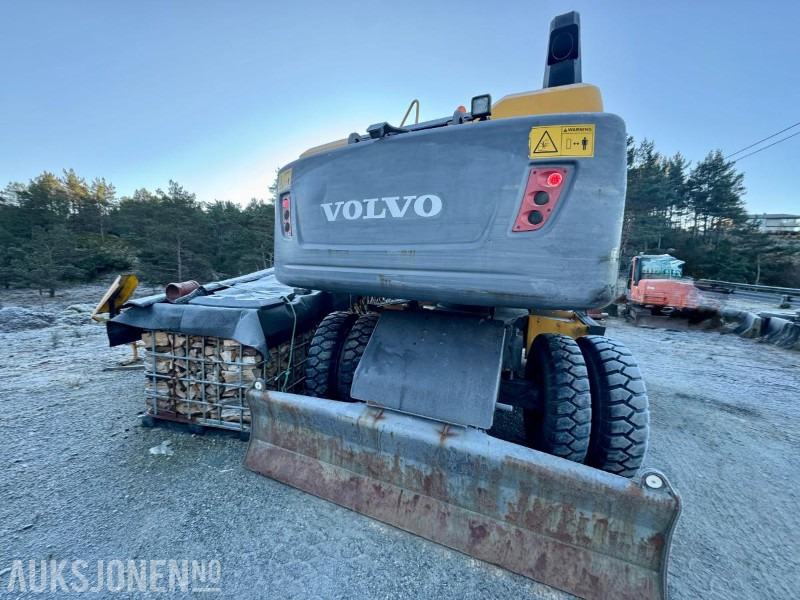 Excavator 2012 Volvo EW180D Hjulmaskin- Pigghammer - Klype - 4 stk Skuffer - Timer: 6344: picture 8