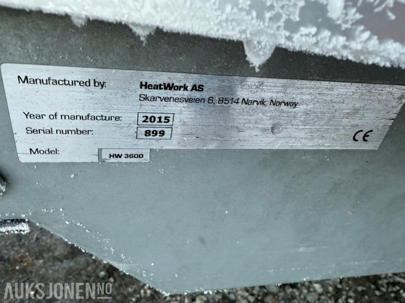 2015 HeatWork HW3600 Teletiner - Service - Matter - 12966T - Construction equipment: picture 3 2015 HeatWork HW3600 Teletiner - Service - Matter - 12966T - Construction equipment: picture 3