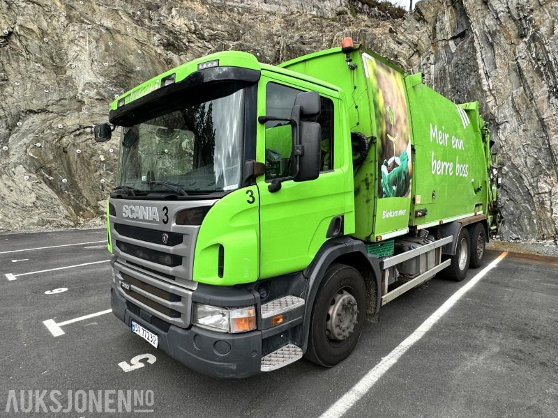 2016 Scania P320 Komprimatorbil - NY EU/2 kammer Inkl. biokammer/MTM påbygg, 277256km - Garbage truck: picture 1 2016 Scania P320 Komprimatorbil - NY EU/2 kammer Inkl. biokammer/MTM påbygg, 277256km - Garbage truck: picture 1