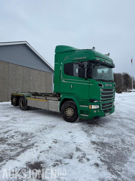 2016 Scania R580 Krokbil - LB6x2*4HSA - EU OK - 524000km - Hook lift truck: picture 2 2016 Scania R580 Krokbil - LB6x2*4HSA - EU OK - 524000km - Hook lift truck: picture 2