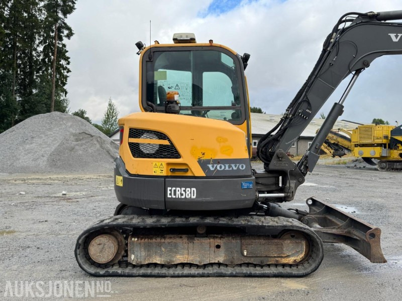 2016 Volvo ecr58d beltegraver 4301t, tiltrotator, pusseskuff,steinskuff - Mini excavator: picture 3 2016 Volvo ecr58d beltegraver 4301t, tiltrotator, pusseskuff,steinskuff - Mini excavator: picture 3