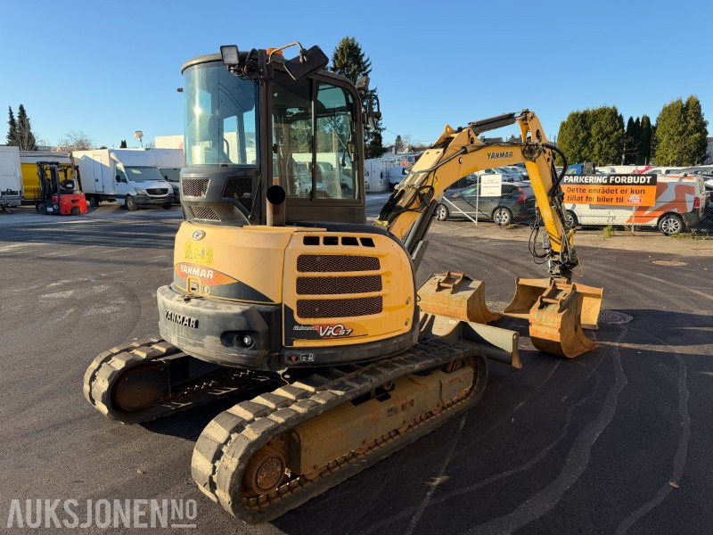 2016 Yanmar VIO57-U minigraver – Rototilt • 3 skuffer • Sentralsmøring • Kun 2 180 timer - Mini excavator: picture 4 2016 Yanmar VIO57-U minigraver – Rototilt • 3 skuffer • Sentralsmøring • Kun 2 180 timer - Mini excavator: picture 4