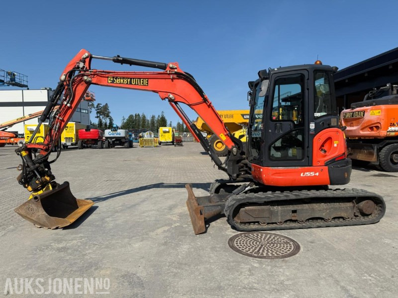 2018 Kubota U55-4 BELTEGRAVER ENGCON TILTROTATOR 2 SKUFFER SERVICEHISTORIKK SENTRALSMØRING - Excavator: picture 3 2018 Kubota U55-4 BELTEGRAVER ENGCON TILTROTATOR 2 SKUFFER SERVICEHISTORIKK SENTRALSMØRING - Excavator: picture 3
