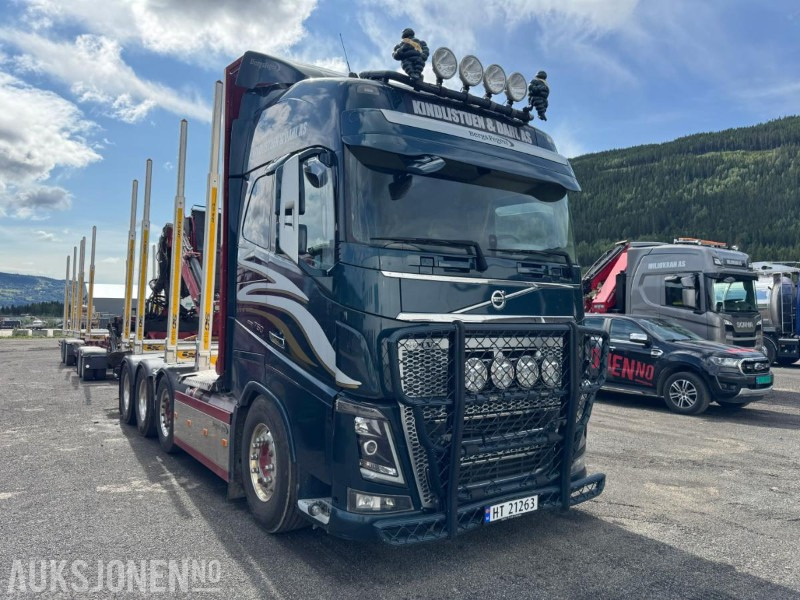 2018 Volvo FH16 8X4 komplett tømmerbil med kran og henger. - Logging truck, Crane truck: picture 3 2018 Volvo FH16 8X4 komplett tømmerbil med kran og henger. - Logging truck, Crane truck: picture 3