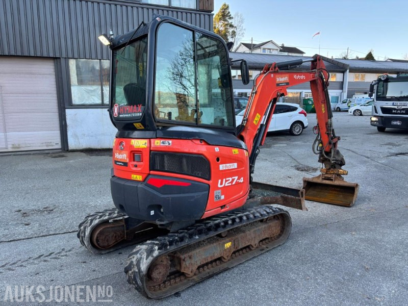 2022 KUBOTA U27 - 4 HI HIGH SPEC. 1155TIMER. S40. ENGCON TILTROTATOR. SMALSKUFF OG PUSSESKUFF. - Excavator: picture 5 2022 KUBOTA U27 - 4 HI HIGH SPEC. 1155TIMER. S40. ENGCON TILTROTATOR. SMALSKUFF OG PUSSESKUFF. - Excavator: picture 5