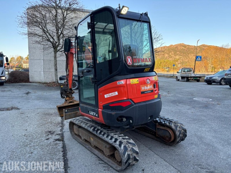 2022 KUBOTA U27 - 4 HI HIGH SPEC. 1155TIMER. S40. ENGCON TILTROTATOR. SMALSKUFF OG PUSSESKUFF. - Excavator: picture 3 2022 KUBOTA U27 - 4 HI HIGH SPEC. 1155TIMER. S40. ENGCON TILTROTATOR. SMALSKUFF OG PUSSESKUFF. - Excavator: picture 3