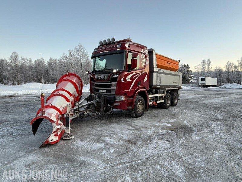 2022 Scania R540 6X4 Komplett brøyterigget tippbil - Rasco spreder - Mahlers - Skjær - 200.000KM - Tipper: picture 1 2022 Scania R540 6X4 Komplett brøyterigget tippbil - Rasco spreder - Mahlers - Skjær - 200.000KM - Tipper: picture 1