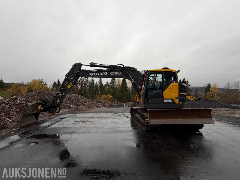 2023 Volvo ECR145EL beltegraver - HK feste - Engcon tiltrotator - Volvo pusseskuffe - Planeringsskjær - Sentralsmøring - Kun 837 timer - Excavator: picture 2 2023 Volvo ECR145EL beltegraver - HK feste - Engcon tiltrotator - Volvo pusseskuffe - Planeringsskjær - Sentralsmøring - Kun 837 timer - Excavator: picture 2