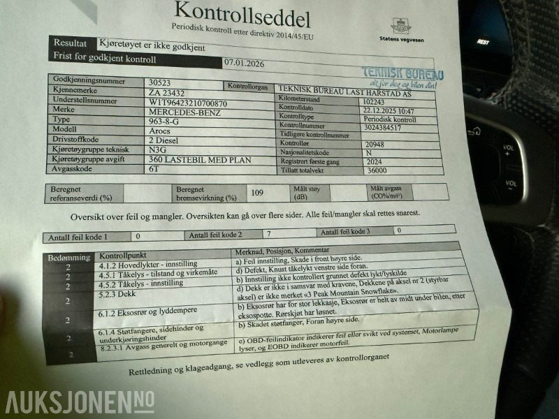 Tipper 2024 Mercedes-Benz Arocs: picture 42