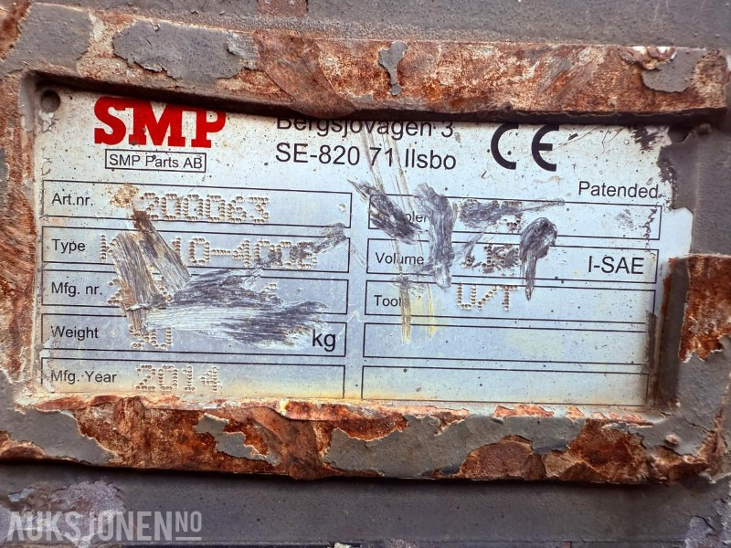 Attachment for Construction machinery 2 stk. SMP skuffer - S45 feste: picture 12