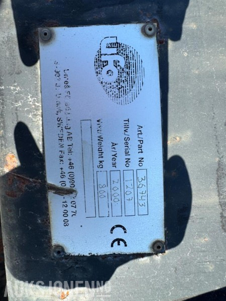 2000 UFO Hjullasterskuff - Attachment for Construction machinery: picture 4 2000 UFO Hjullasterskuff - Attachment for Construction machinery: picture 4