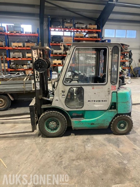 1994 Mitsubishi FD- 20/Cap, gaffeltruck - Material handling equipment: picture 2 1994 Mitsubishi FD- 20/Cap, gaffeltruck - Material handling equipment: picture 2