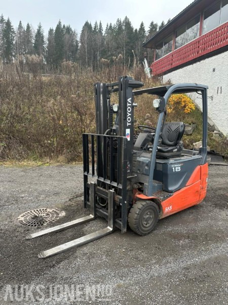 2016 TOYOTA 8FBEK18T ELEKTRISK TRUCK | 1800KG | REP.OBJEKT - Material handling equipment: picture 1 2016 TOYOTA 8FBEK18T ELEKTRISK TRUCK | 1800KG | REP.OBJEKT - Material handling equipment: picture 1