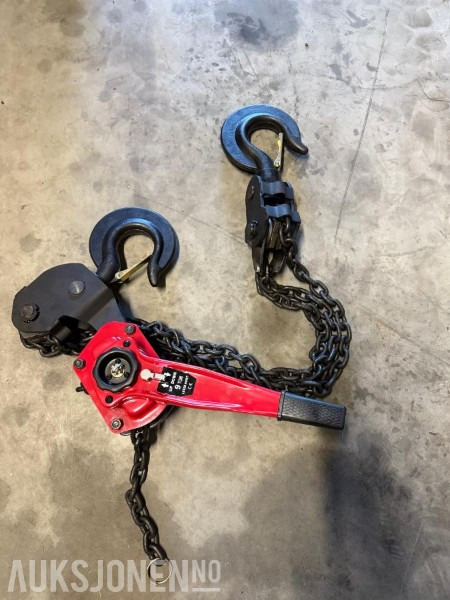 NY kjettingtalje 9000kg - god kvalitet! - Construction equipment: picture 1 NY kjettingtalje 9000kg - god kvalitet! - Construction equipment: picture 1