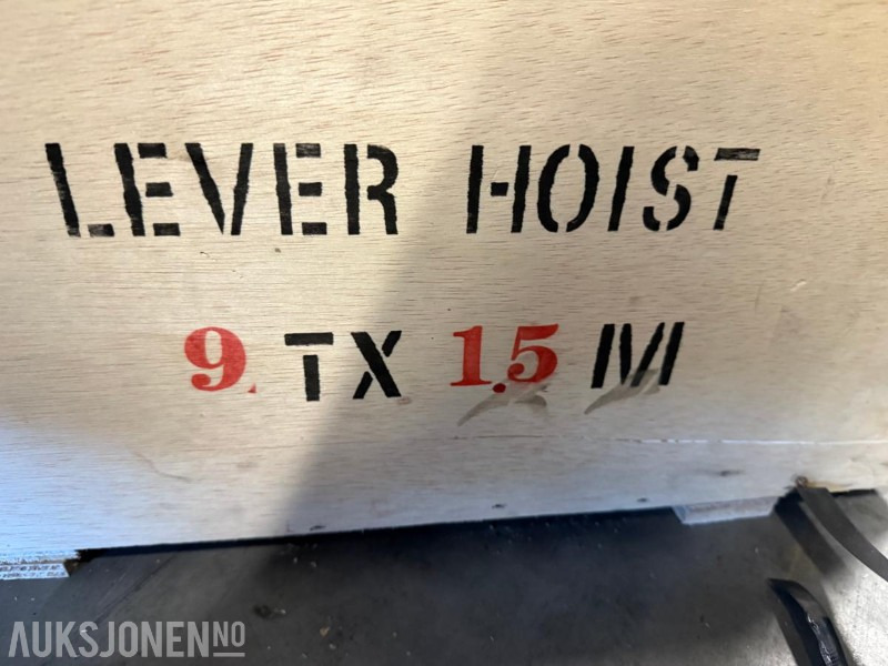 NY kjettingtalje 9000kg - god kvalitet! - Construction equipment: picture 5 NY kjettingtalje 9000kg - god kvalitet! - Construction equipment: picture 5