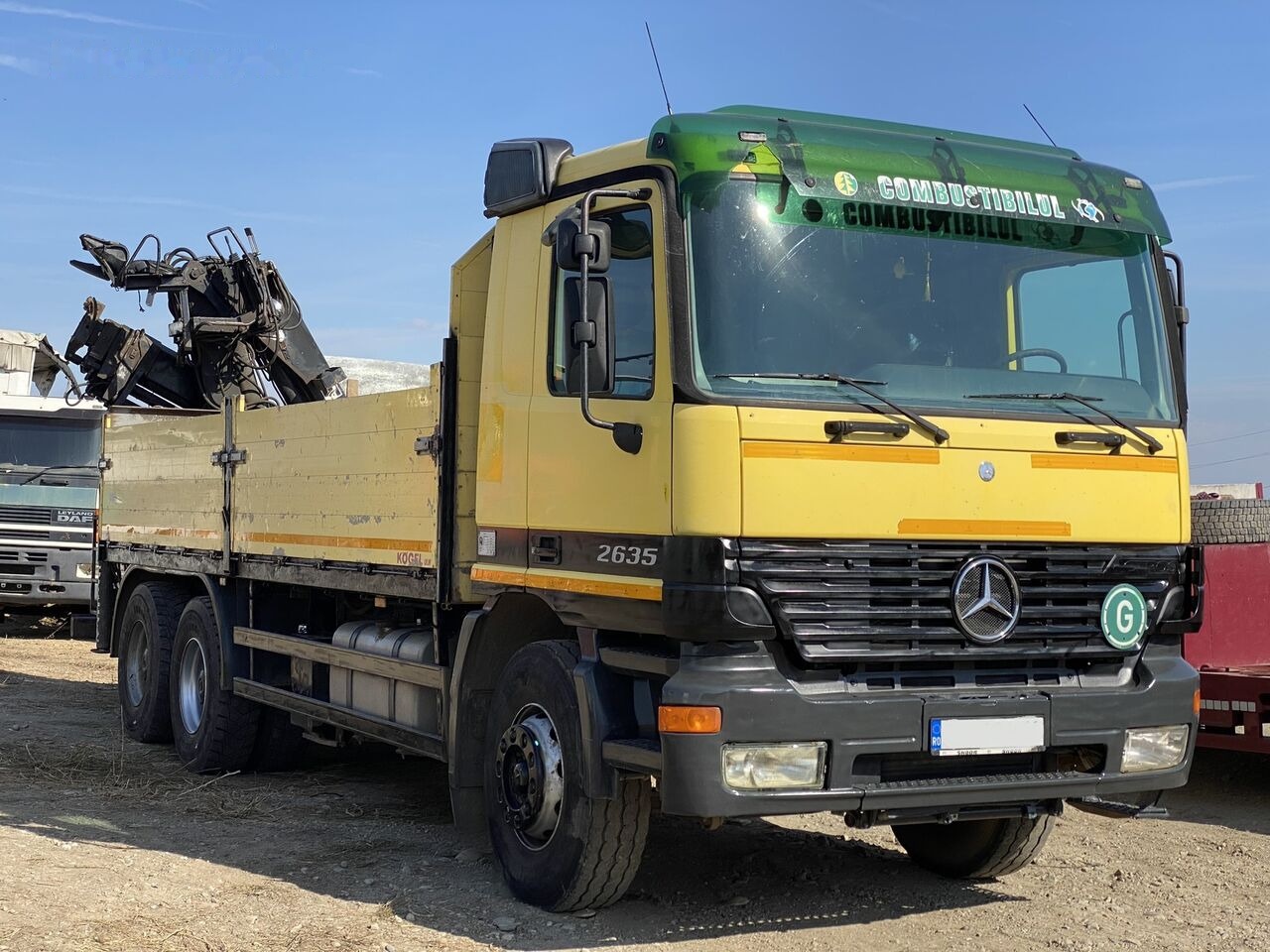 Mercedes-Benz Dropside camion Mercedes-Benz Actros MP1 V6 2635 + KRANE HIAB 17 - Crane truck, Dropside/ Flatbed truck: picture 5 Mercedes-Benz Dropside camion Mercedes-Benz Actros MP1 V6 2635 + KRANE HIAB 17 - Crane truck, Dropside/ Flatbed truck: picture 5