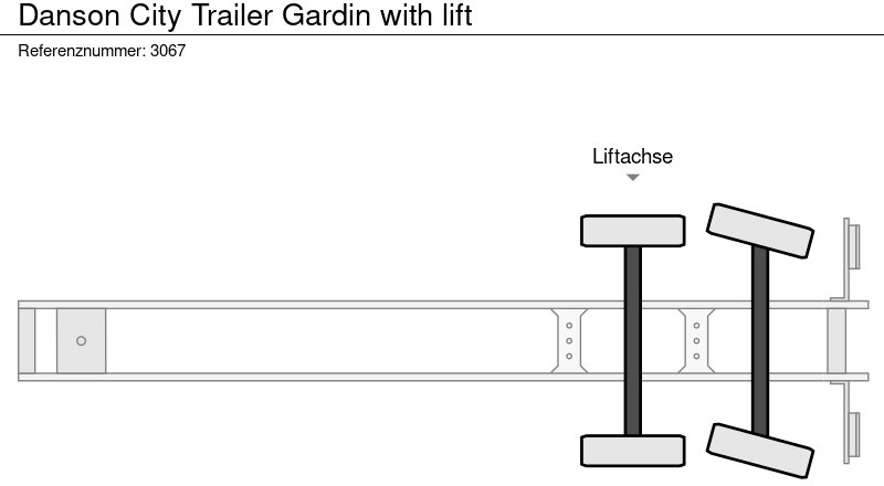 Autotransporter semi-trailer DANSON City Trailer Gardin with lift: picture 14