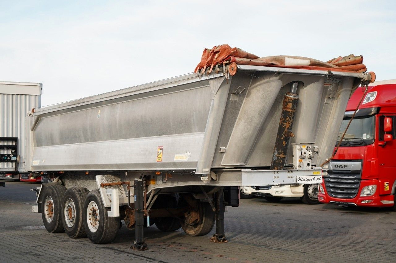 Tipper semi-trailer Benalu WYWROTKA / 23 m3 / ALUMINIOWA / OŚ PODNOSZONA /: picture 8