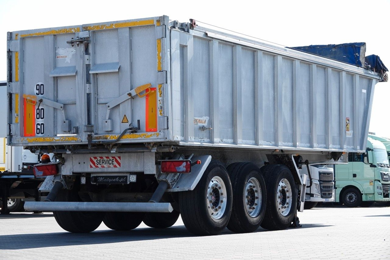 Benalu WYWROTKA / 28 m3 / ALUMINIOWA / OŚ PODNOSZONA / - Tipper semi-trailer: picture 5 Benalu WYWROTKA / 28 m3 / ALUMINIOWA / OŚ PODNOSZONA / - Tipper semi-trailer: picture 5