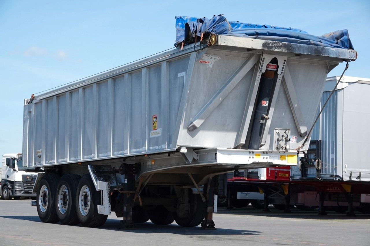 Benalu WYWROTKA / 28 m3 / ALUMINIOWA / OŚ PODNOSZONA / - Tipper semi-trailer: picture 1 Benalu WYWROTKA / 28 m3 / ALUMINIOWA / OŚ PODNOSZONA / - Tipper semi-trailer: picture 1