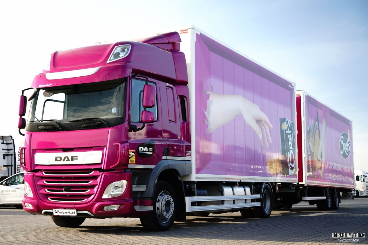 DAF CF 450 / ZESTAW TANDEM / KONTENER / 120 M3 / PRZEJAZDOWY / LECITRAILER / SAF / MOCNA PODŁOGA - Box truck: picture 1 DAF CF 450 / ZESTAW TANDEM / KONTENER / 120 M3 / PRZEJAZDOWY / LECITRAILER / SAF / MOCNA PODŁOGA - Box truck: picture 1