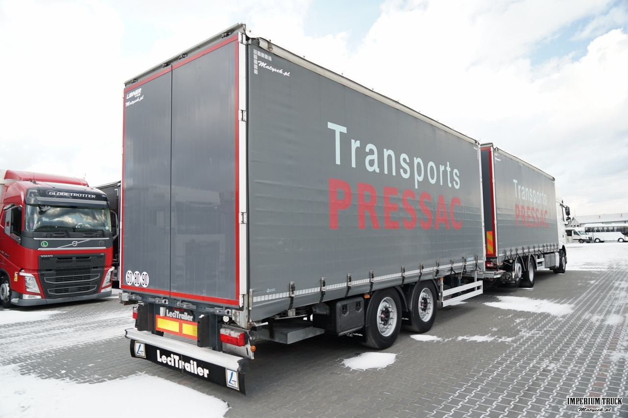 DAF XF 480 / ZESTAW TANDEM / 120 M3 / PRZEJAZDOWY / OŚ PODNOSZONA / OŚ SKRĘTNA / PODŁOGA SZYNA DESKA / WINDA DHOLLANDIA / KLIMA POSTOJOWA / + PRZYCZEPA LECITRAILER / OSIE SAF - Curtainsider truck: picture 5 DAF XF 480 / ZESTAW TANDEM / 120 M3 / PRZEJAZDOWY / OŚ PODNOSZONA / OŚ SKRĘTNA / PODŁOGA SZYNA DESKA / WINDA DHOLLANDIA / KLIMA POSTOJOWA / + PRZYCZEPA LECITRAILER / OSIE SAF - Curtainsider truck: picture 5