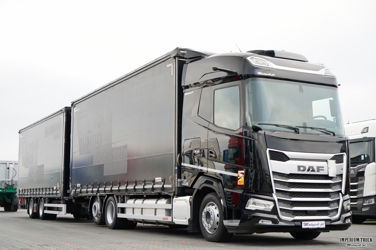 DAF XG 480 / ZESTAW TANDEM / 120 M3 / PRZEJAZDOWY / OŚ PODNOSZONA / KLIMA POSTOJOWA / WECON / SAF / 2023 R - Curtainsider truck: picture 4 DAF XG 480 / ZESTAW TANDEM / 120 M3 / PRZEJAZDOWY / OŚ PODNOSZONA / KLIMA POSTOJOWA / WECON / SAF / 2023 R - Curtainsider truck: picture 4