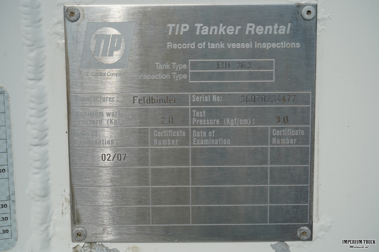 Leasing of  FELDBINDER / CEMENTONACZEPA / 3 KOMORY / 36 000 L / SILOS / DO MATERIAŁÓW SYPKICH / ALUFELGI FELDBINDER / CEMENTONACZEPA / 3 KOMORY / 36 000 L / SILOS / DO MATERIAŁÓW SYPKICH / ALUFELGI: picture 23