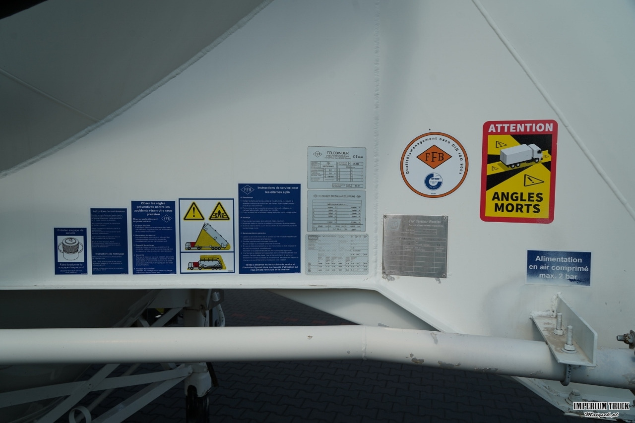 Leasing of  FELDBINDER / CEMENTONACZEPA / 3 KOMORY / 36 000 L / SILOS / DO MATERIAŁÓW SYPKICH / ALUFELGI FELDBINDER / CEMENTONACZEPA / 3 KOMORY / 36 000 L / SILOS / DO MATERIAŁÓW SYPKICH / ALUFELGI: picture 19