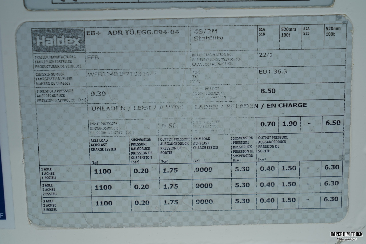 Leasing of  FELDBINDER / CEMENTONACZEPA / 3 KOMORY / 36 000 L / SILOS / DO MATERIAŁÓW SYPKICH / ALUFELGI FELDBINDER / CEMENTONACZEPA / 3 KOMORY / 36 000 L / SILOS / DO MATERIAŁÓW SYPKICH / ALUFELGI: picture 22