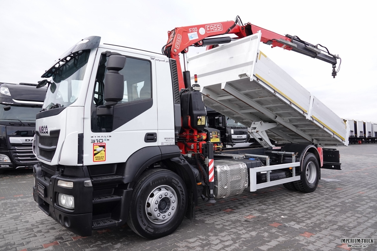 IVECO / STRALIS / 310 / 4x2 /WYWROTKA - 5,3 M / HDS FASSI 135 - 8 M / EURO 6 - Tipper, Crane truck: picture 2 IVECO / STRALIS / 310 / 4x2 /WYWROTKA - 5,3 M / HDS FASSI 135 - 8 M / EURO 6 - Tipper, Crane truck: picture 2