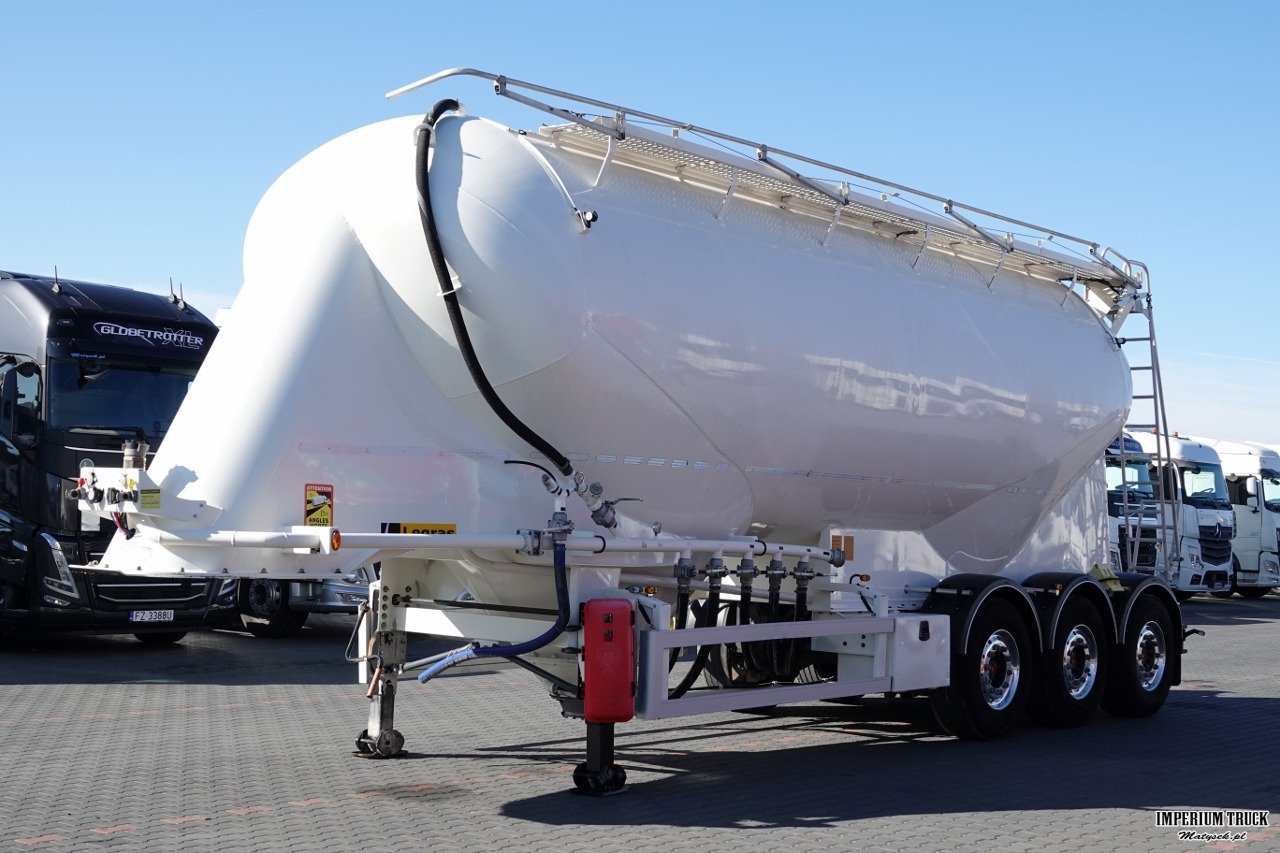 LEGRAS / CEMENTONACZEPA / 3 KOMORY / 38 000 L / SILOS / DO MATERIAŁÓW SYPKICH / OŚ PODNOSZONA / SAF / ALUFELGI - Silo semi-trailer: picture 1 LEGRAS / CEMENTONACZEPA / 3 KOMORY / 38 000 L / SILOS / DO MATERIAŁÓW SYPKICH / OŚ PODNOSZONA / SAF / ALUFELGI - Silo semi-trailer: picture 1