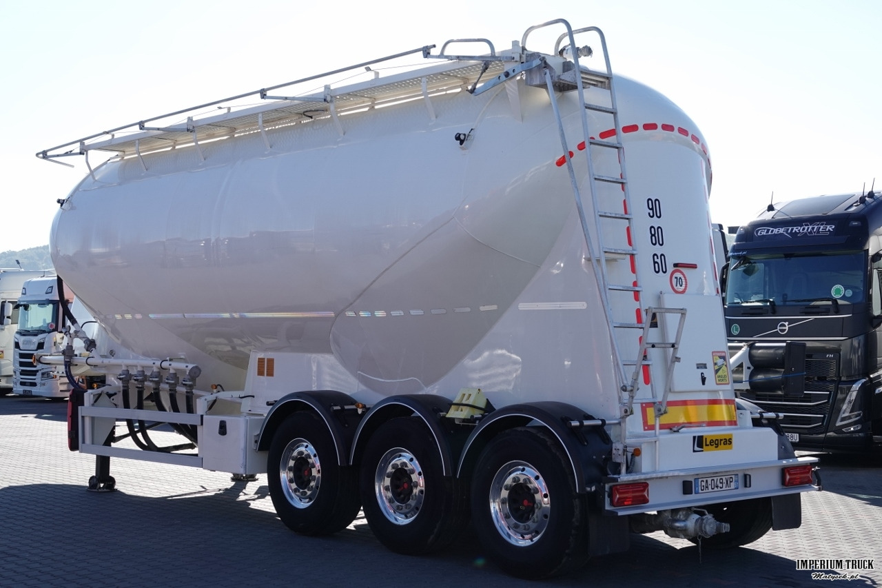 LEGRAS / CEMENTONACZEPA / 3 KOMORY / 38 000 L / SILOS / DO MATERIAŁÓW SYPKICH / OŚ PODNOSZONA / SAF / ALUFELGI - Silo semi-trailer: picture 5 LEGRAS / CEMENTONACZEPA / 3 KOMORY / 38 000 L / SILOS / DO MATERIAŁÓW SYPKICH / OŚ PODNOSZONA / SAF / ALUFELGI - Silo semi-trailer: picture 5