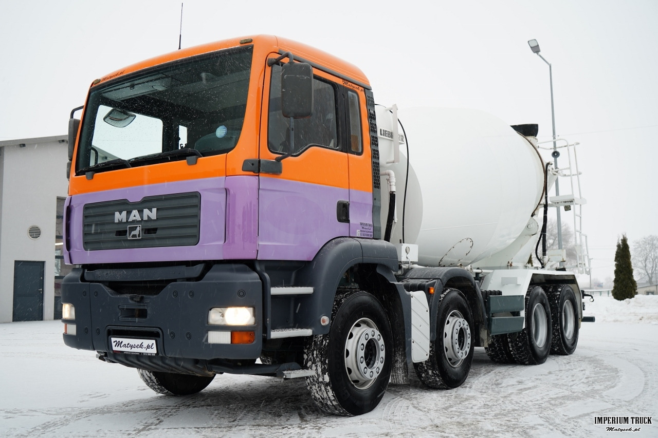 MAN TGA 35. 360 / 8x4 / LIEBHERR 9m3 / BETONOMIESZARKA / GRUSZKA / MANUAL / BETONIARKA - Concrete mixer truck: picture 5 MAN TGA 35. 360 / 8x4 / LIEBHERR 9m3 / BETONOMIESZARKA / GRUSZKA / MANUAL / BETONIARKA - Concrete mixer truck: picture 5