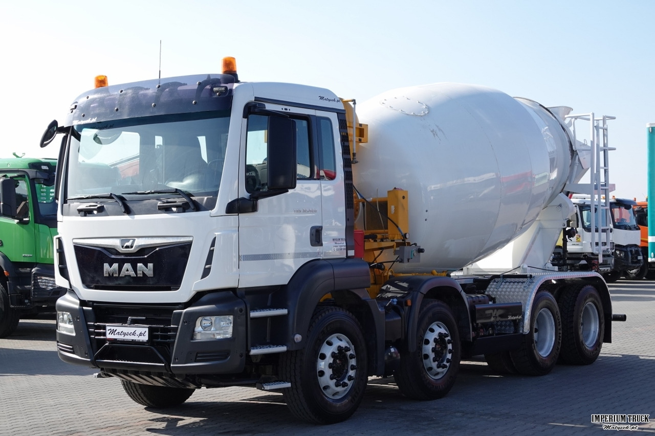 MAN TGS 32.420 / 8x4 / BETONOMIESZARKA IMER / 55 TYS. KM / GRUSZKA 9M3 / 2018 ROK - Concrete mixer truck: picture 3 MAN TGS 32.420 / 8x4 / BETONOMIESZARKA IMER / 55 TYS. KM / GRUSZKA 9M3 / 2018 ROK - Concrete mixer truck: picture 3
