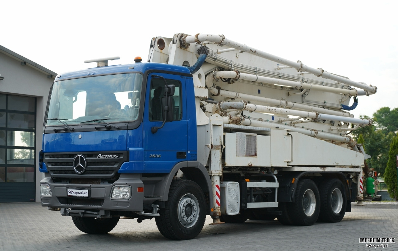 MERCEDES ACTROS 2636 / POMPA SERMAC 5Z37 / 37 METRÓW / STEROWANIE RADIOWE / EPS + SPRZĘGŁO - Concrete pump truck: picture 1 MERCEDES ACTROS 2636 / POMPA SERMAC 5Z37 / 37 METRÓW / STEROWANIE RADIOWE / EPS + SPRZĘGŁO - Concrete pump truck: picture 1