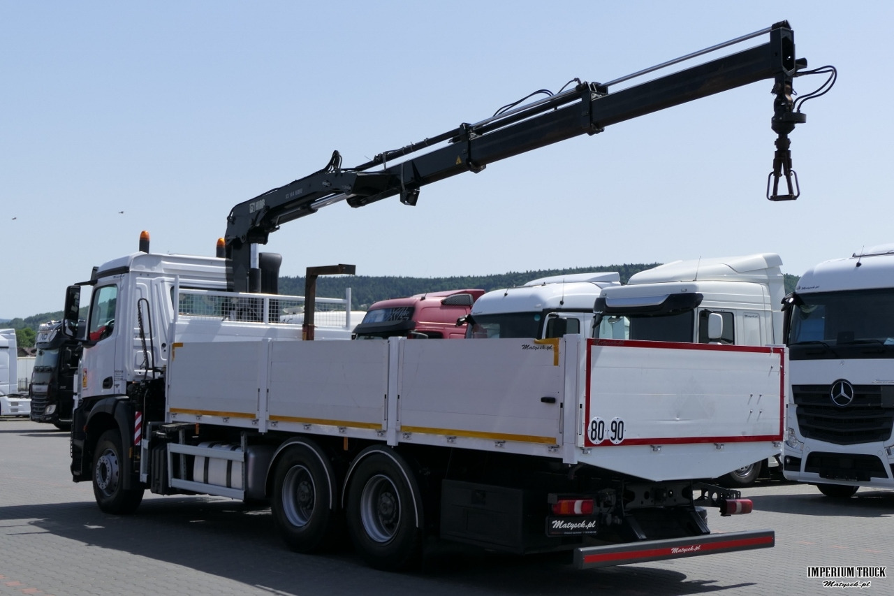 MERCEDES AROCS 2633 / 6X4 / SKRZYNIA 6,55 M + HDS HIAB 144 / STEROWANIE RADIOWE / ROTATOR / WIDŁY - Dropside/ Flatbed truck, Crane truck: picture 5 MERCEDES AROCS 2633 / 6X4 / SKRZYNIA 6,55 M + HDS HIAB 144 / STEROWANIE RADIOWE / ROTATOR / WIDŁY - Dropside/ Flatbed truck, Crane truck: picture 5