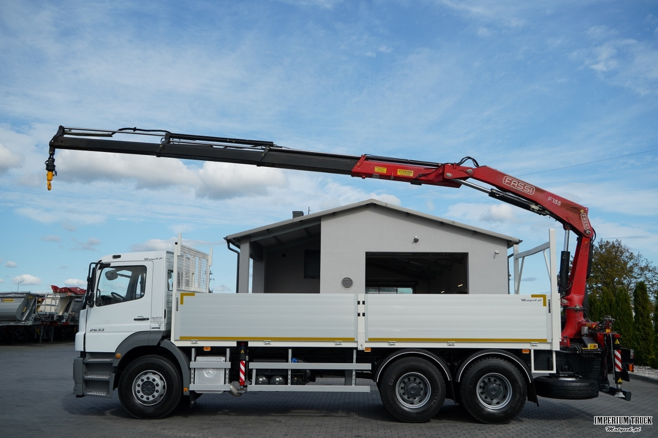 MERCEDES / AXOR 2633 / 6X4 / SKRZYNIOWY - 6,55 M / MOCNA PODŁOGA / HDS FASSI F155 / wysów: 10 M / MAX UDŹWIG 6 000 KG / MANUAL / STEROWANIE RADIOWE / - Dropside/ Flatbed truck, Crane truck: picture 3 MERCEDES / AXOR 2633 / 6X4 / SKRZYNIOWY - 6,55 M / MOCNA PODŁOGA / HDS FASSI F155 / wysów: 10 M / MAX UDŹWIG 6 000 KG / MANUAL / STEROWANIE RADIOWE / - Dropside/ Flatbed truck, Crane truck: picture 3