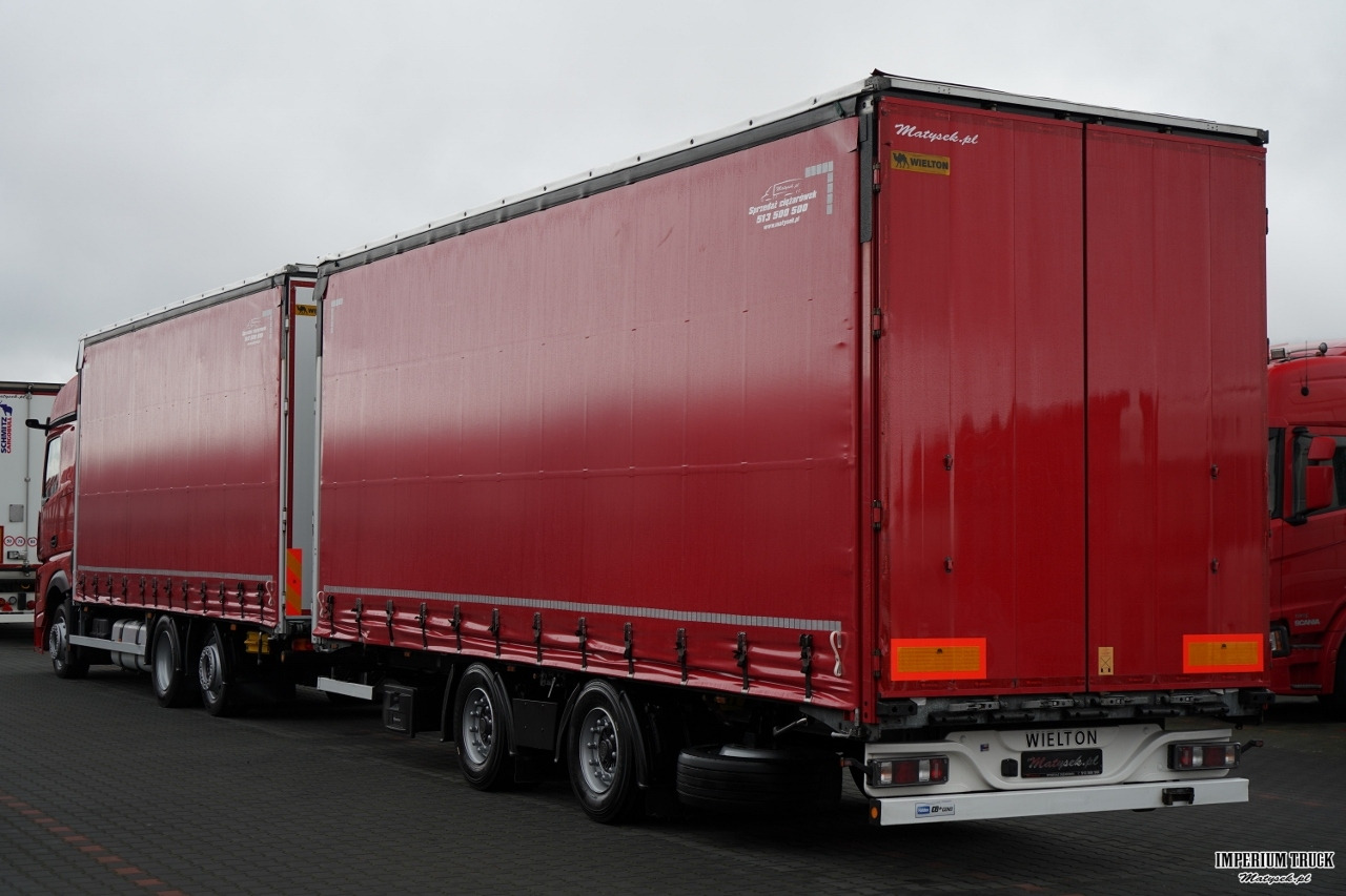 MERCEDES-BENZ ACTROS 2545 / ZESTAW TANDEM 120 M3 / PRZEJAZDOWY / 6x2 / BIG SPACE / WIELTON / - Curtainsider truck: picture 2 MERCEDES-BENZ ACTROS 2545 / ZESTAW TANDEM 120 M3 / PRZEJAZDOWY / 6x2 / BIG SPACE / WIELTON / - Curtainsider truck: picture 2