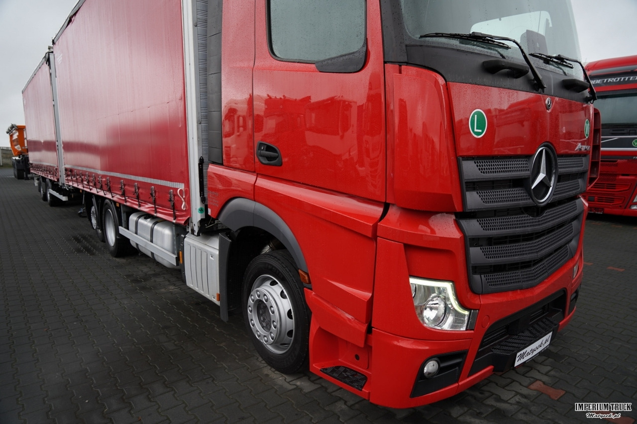 MERCEDES-BENZ ACTROS 2545 / ZESTAW TANDEM 120 M3 / PRZEJAZDOWY / 6x2 / BIG SPACE / WIELTON / - Curtainsider truck: picture 5 MERCEDES-BENZ ACTROS 2545 / ZESTAW TANDEM 120 M3 / PRZEJAZDOWY / 6x2 / BIG SPACE / WIELTON / - Curtainsider truck: picture 5