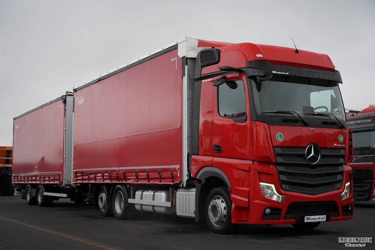 MERCEDES-BENZ ACTROS 2545 / ZESTAW TANDEM 120 M3 / PRZEJAZDOWY / 6x2 / BIG SPACE / WIELTON / - Curtainsider truck: picture 4 MERCEDES-BENZ ACTROS 2545 / ZESTAW TANDEM 120 M3 / PRZEJAZDOWY / 6x2 / BIG SPACE / WIELTON / - Curtainsider truck: picture 4